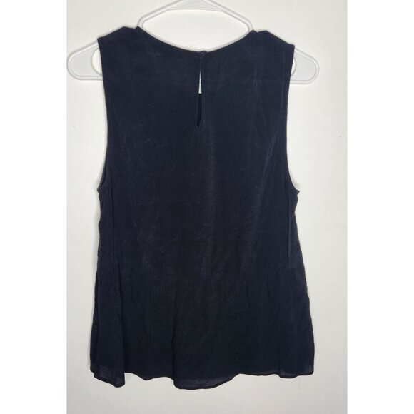Madewell Tank Top Womens Medium Black Sleeveless Blouse Shirt Viscose FA16 - Picture 5 of 7